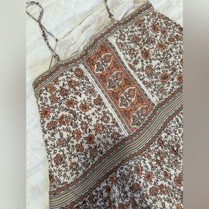 Spell & The Gypsy Orange and Cream Maxi Dress